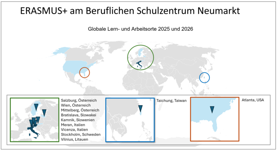 Globale Lern- und Arbeitsorte im Jahr 2025 und 2026